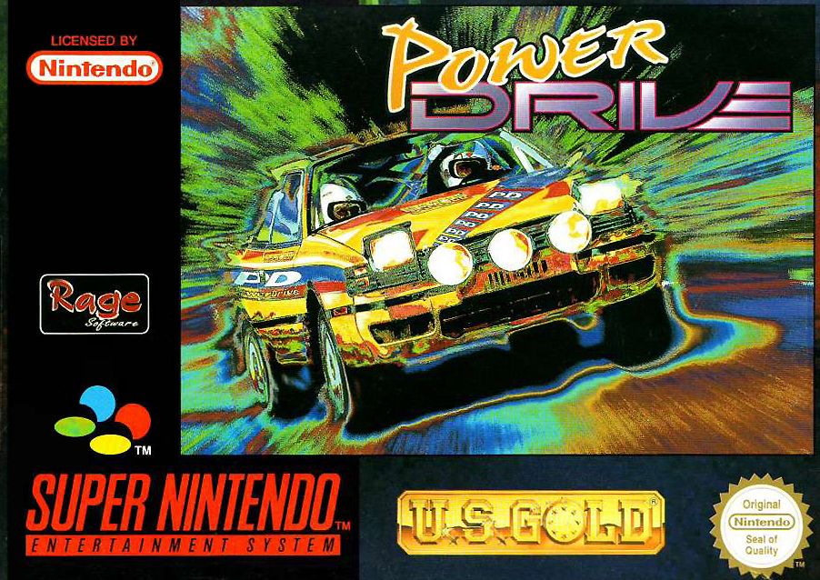 Power Drive box art for Super Nintendo